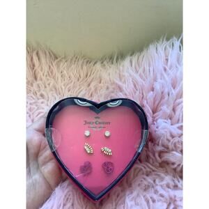 💓💓💓New juicy couture set 3 pair of earrings 💓💓💓